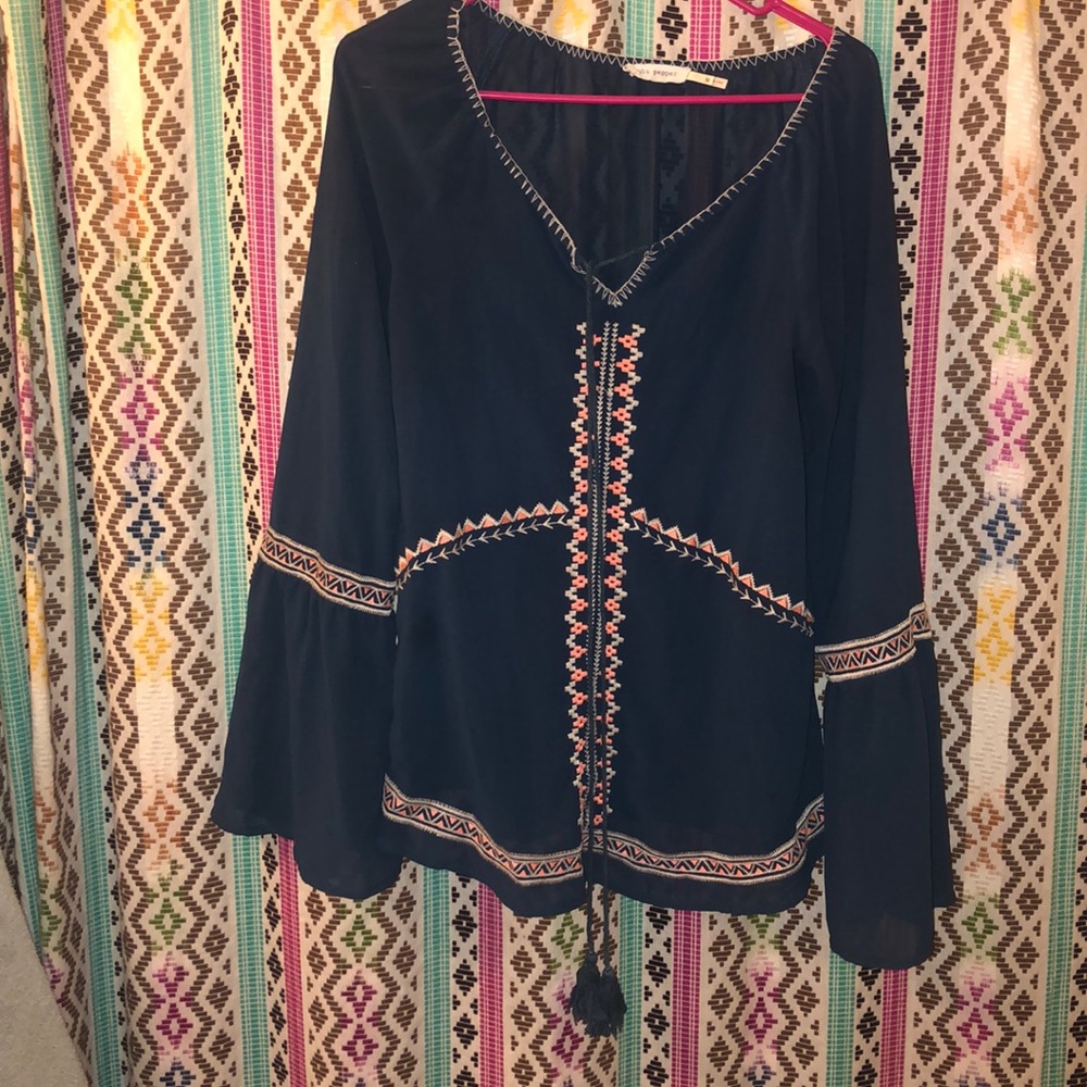 Blu pepper boho long sleeve